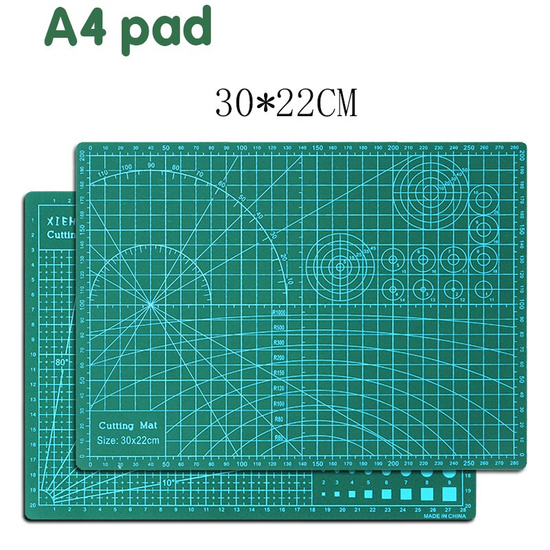 A4 Cutting Board Pad Patchwork Pad 30 * 22cm Cutting Pad Patchwork Tool Manual Diy Tool Double-sided Automatic Repair Carving: dark green