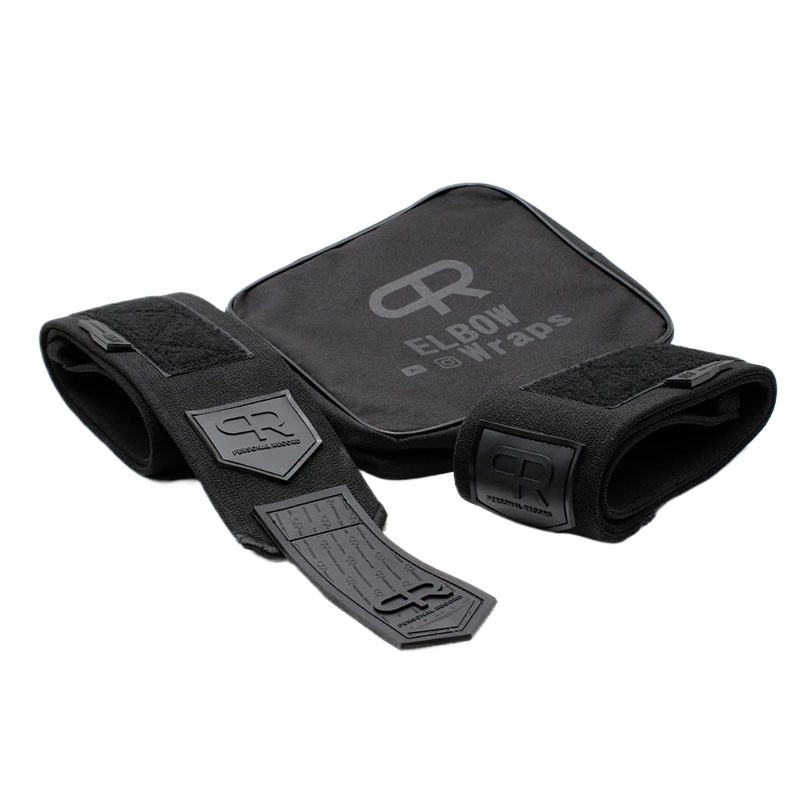 Soporte de codo para Fitness, coderas resistentes totalmente negras, vendaje ajustable, banco de levantamiento de pesas, prensa CrossFit, envoltura de entrenamiento, correa