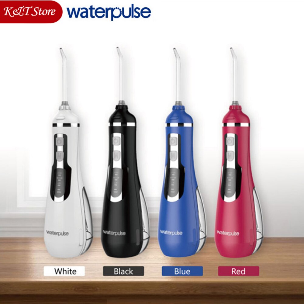 Waterpulse-irrigador Oral portátil V500 para adultos, hilo dental de agua recargable, impermeable IPX7, 200ml