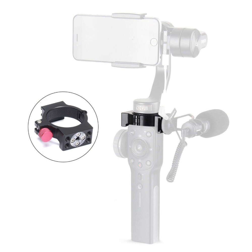 Eachshot 4- ring-blitzschuhadapterring für zhiyun smooth 4,, zubehör für zhiyun smooth 4, anwendbar auf rode gimbal-mikrofone