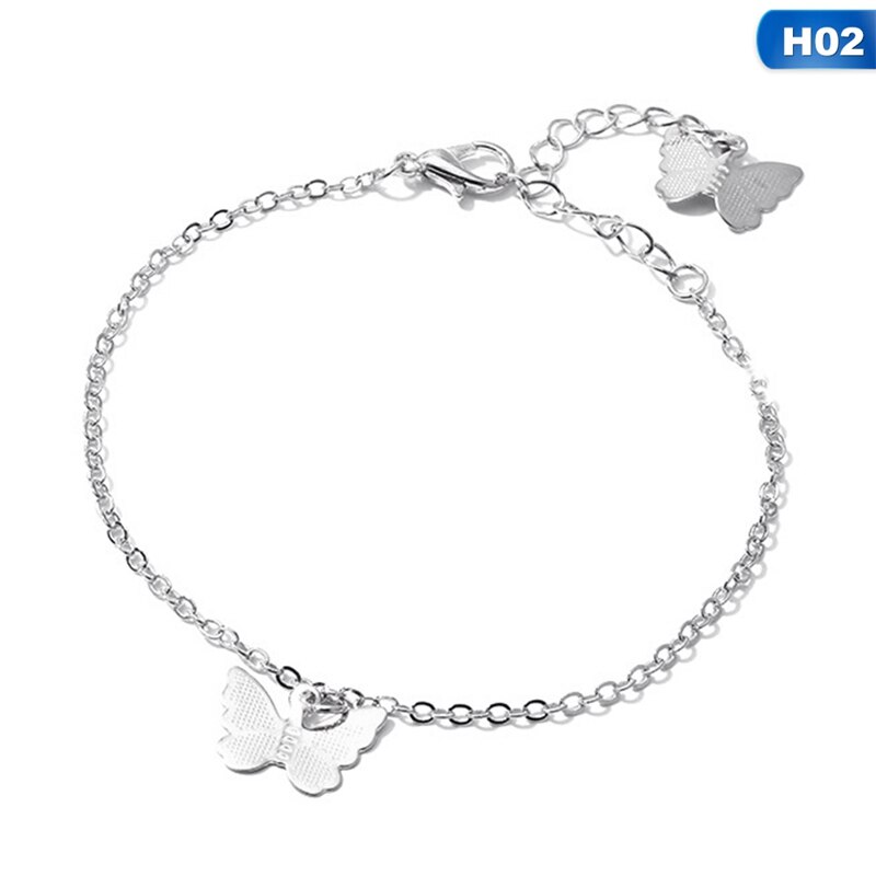 Rustfrit stål armbånd kvinder dejlige dyr sommerfugl strand armbånd armbånd smykker tilbehør: H02