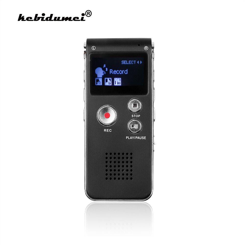 Kebidumei 8Gb Digitale Voice Recorder Professionele Draagbare Stereo Opname Pen Mini Digitale Voor Business Met MP3 Speler