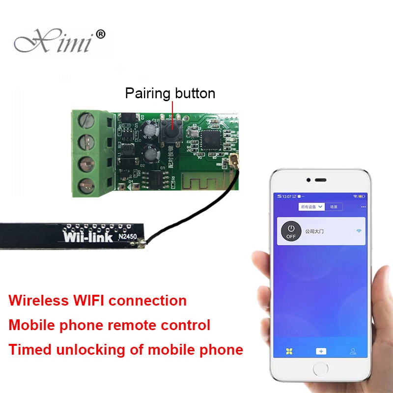 Smart Wifi Module Met Telefoon App Voor Toegangscontrole Systeem Ewelink Wifi Mobiele Telefoon Afstandsbediening Relaismodule Dc 9V ~ 12V