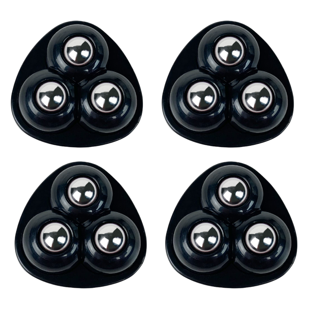 Ruedas para muebles de acero inoxidable, ruedas universales autoadhesivas, rodamiento de carga giratorio de 360 grados para acceso a muebles del hogar, 4/20 piezas: 3 pulgadas / Azul