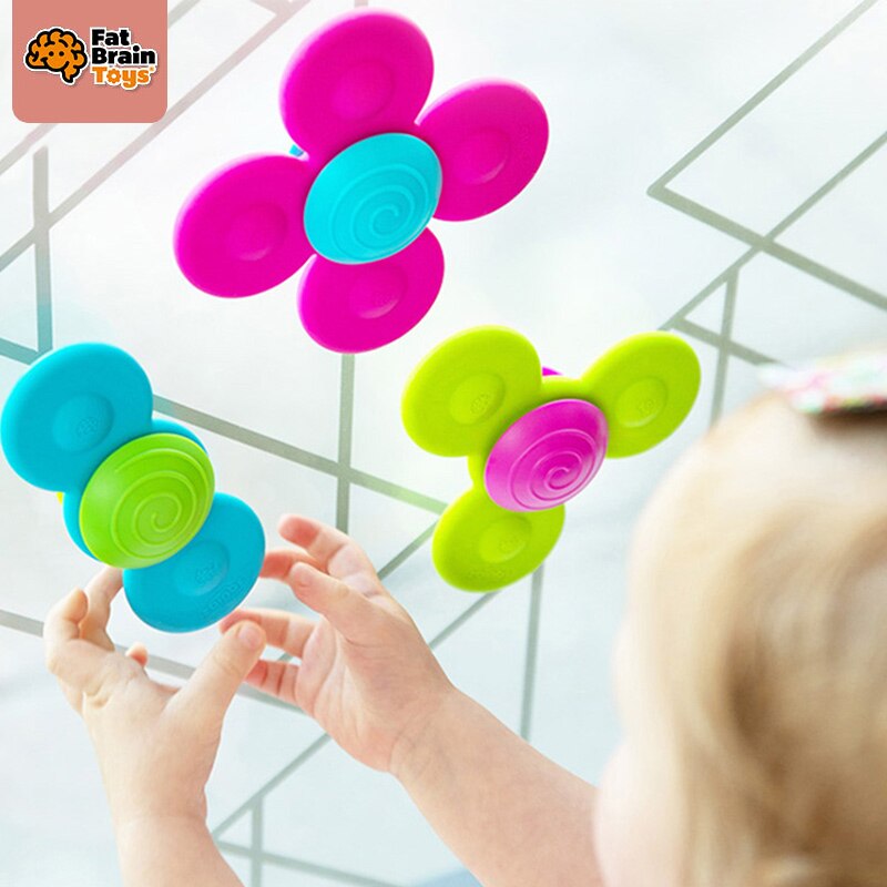 Vet Hersenen Speelgoed Whirly Squigz 3Pcs Baby Spinning Speelgoed Leuk Educatief Speelgoed Voor Kinderen