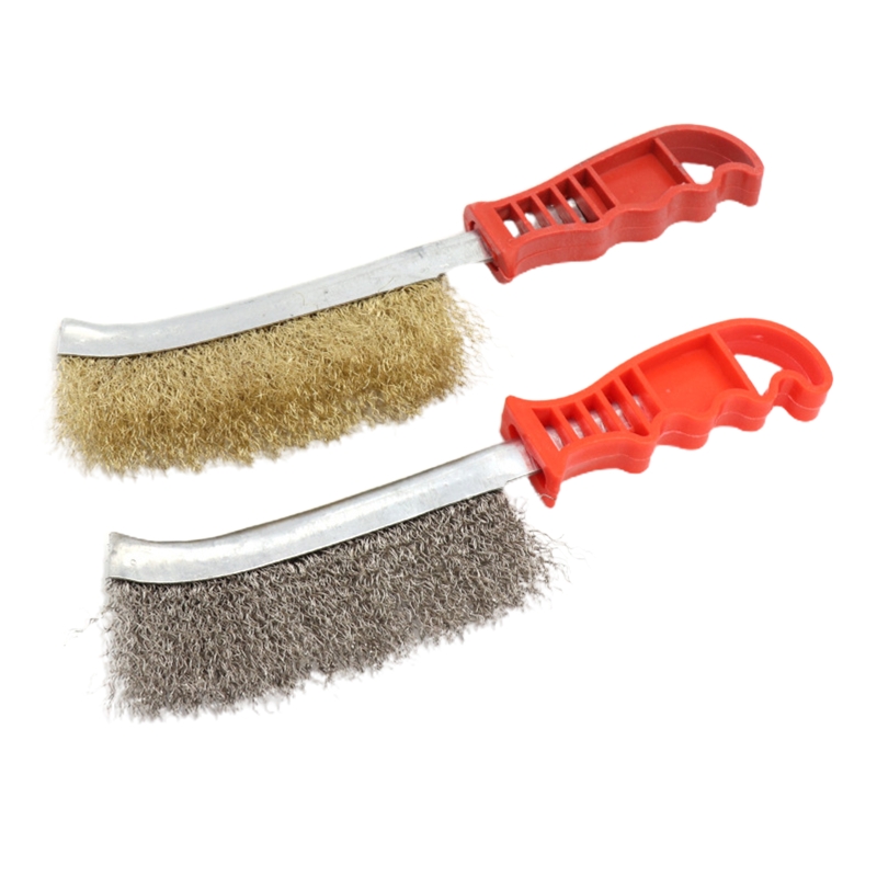 Knife-shaped BBQ Grill Cleaning Brush Steel Wire Heavy Duty Scratch Brush 101A