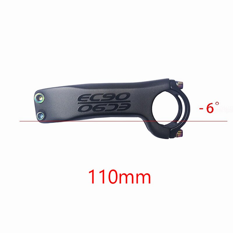 Carbon Stem EC90 Mountain Bike Stem Carbon Fiber Road Bike Handlebars Plus or Minus 6 Degrees/17 Degrees Road Bike Stem: 6-110mm