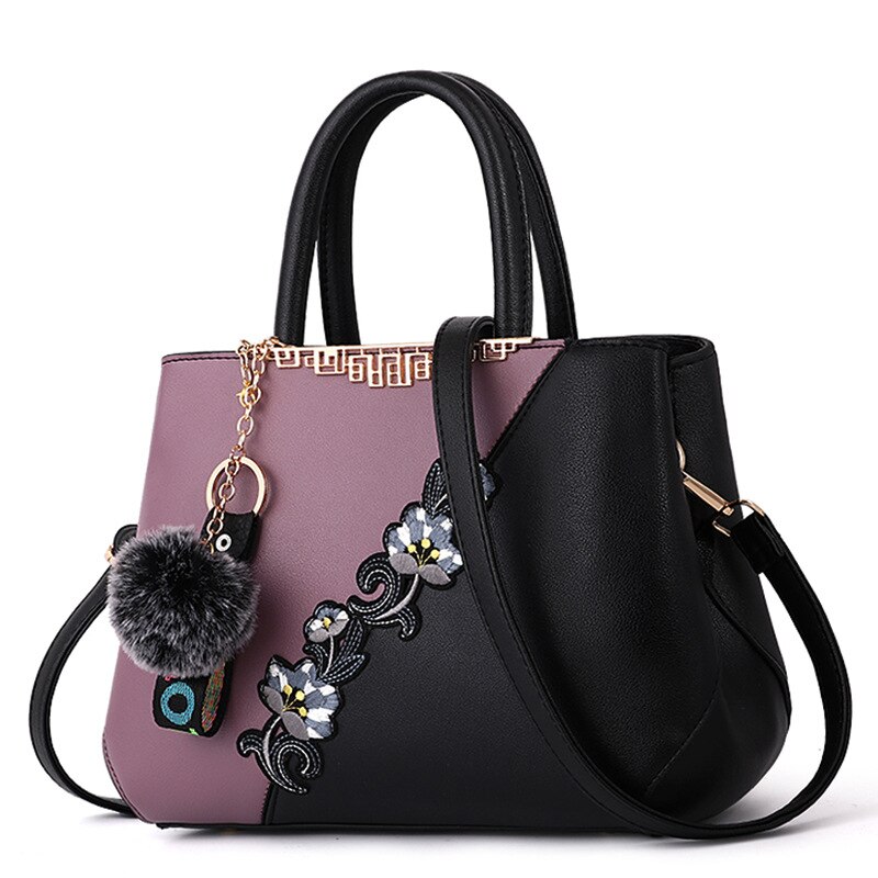 Embroidered Messenger Bags Women Leather Handbags Bags for Women Ladies Hand Bag Female bag