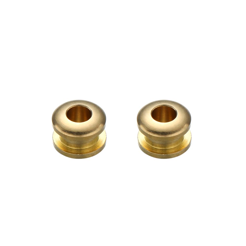 2Pcs Solid Brass Screw Back Eyelets With Washer Grommets Leather Craft Accessory for Bag Garment Shoe Clothes Jeans DIY Decor: 11 x 5mm