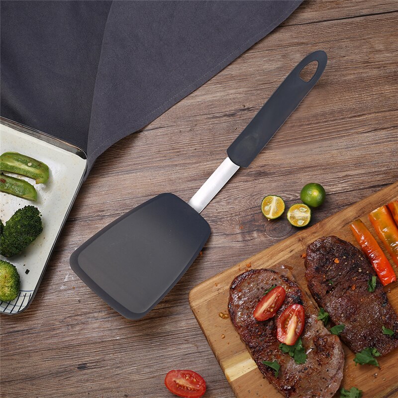 Food Grade Silicone Cooking Tool Convenience Kitchen Shovel Cookware High Temperature Resistance Spatula Utilities Supplies Item