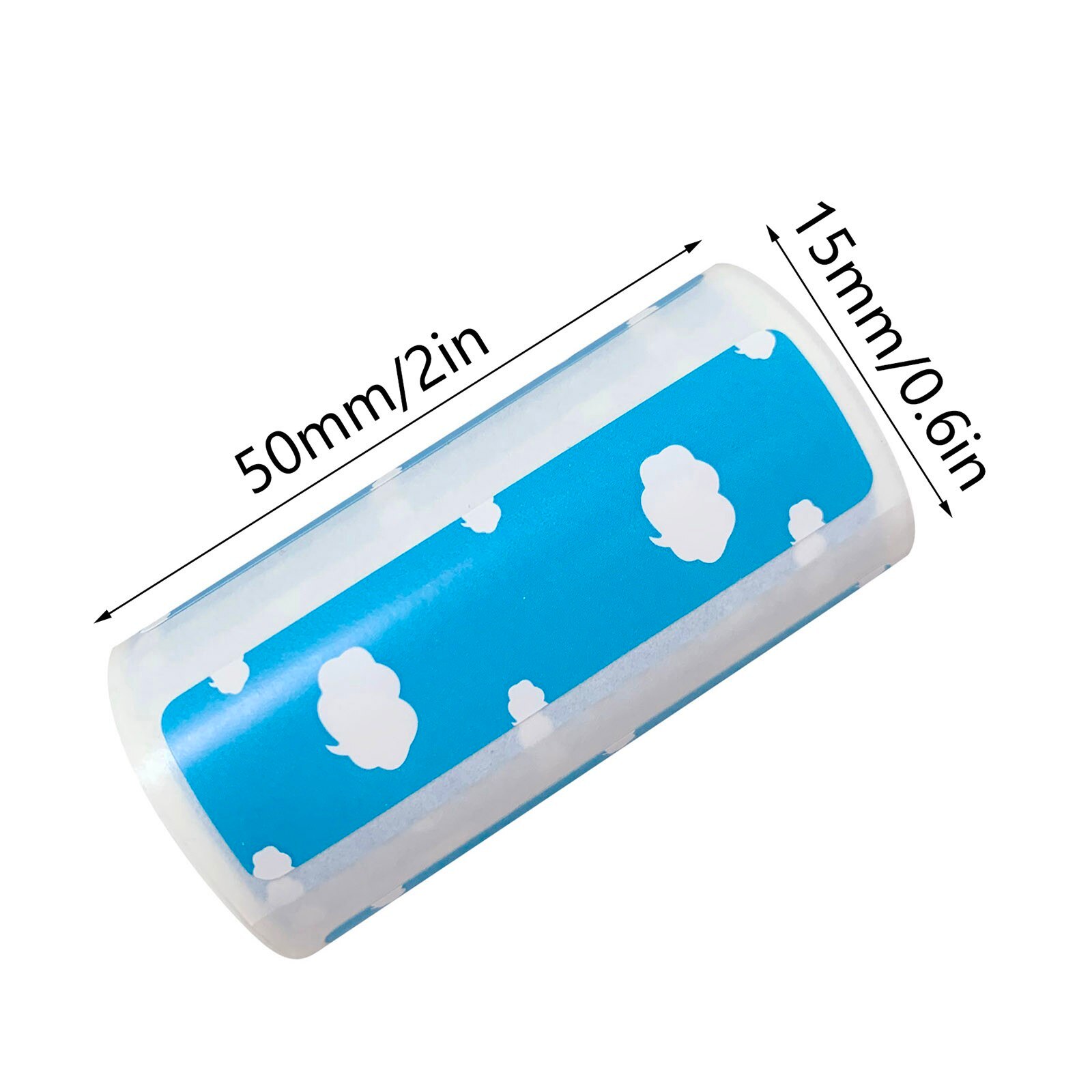 Rouleau d'étiquettes autocollantes pour imprimante thermique, 1 rouleau d'autocollants de couleur pour imprimante Bluetooth Portable, papeterie de bureau pour étudiants et enseignants