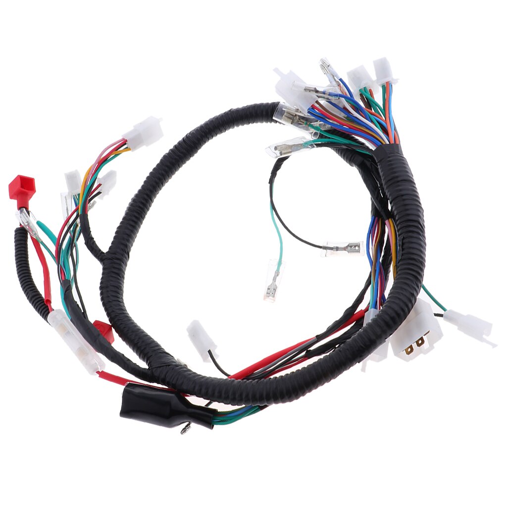 Motorcycle Cable Wiring Harness Full Vehicle Line Assembly For ATV Quad Scooter Electrics Wire Lgnition Line Moto Accessories