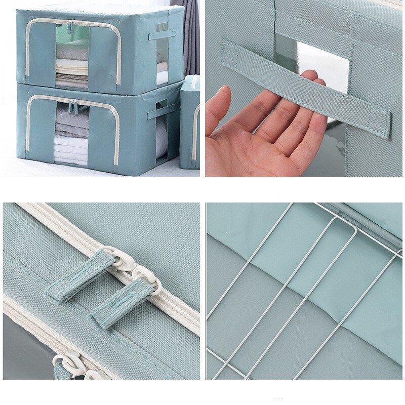 Clothes Organizer Storage Box Finishing Wardrobe Toy Storage Cabinet Oxford Fabric Foldable Quilt Car Trunk Organizer Pet House