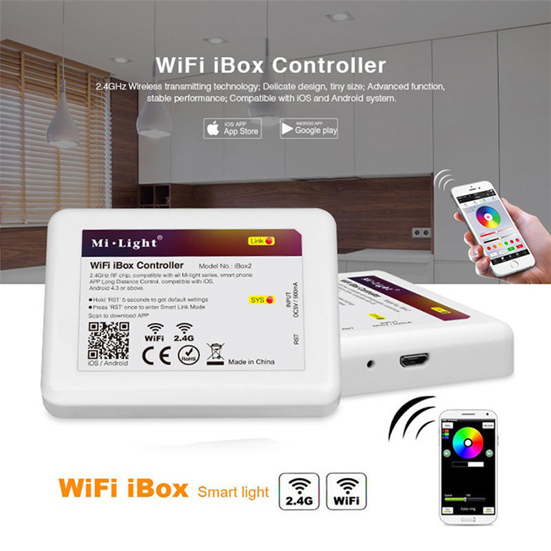 2.4G Mi.light Wireless WL-Wifi ibox Controller for RGB RGBW RGB+CCT LED Bulb /Strip