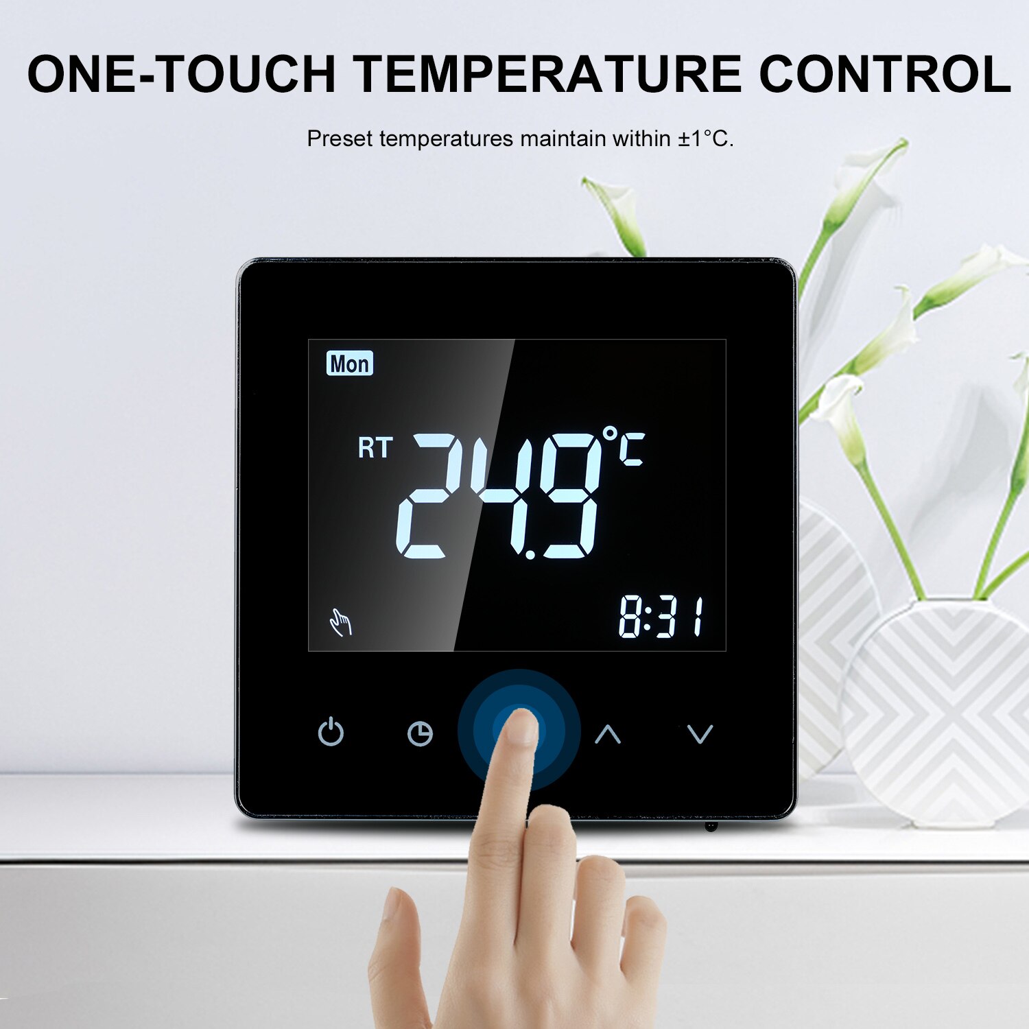 Smart LCD Touch-screen Programmable Wi-Fi Thermostat 16A Digital Temperature Controller with WIFI Electric Heating for Home