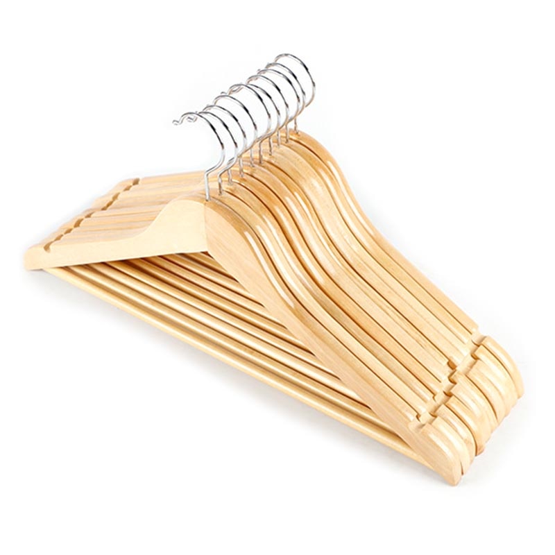 Cintre en bois Durable Anti déformation | Support de rangement Anti déformation pour vêtements jupe robe adulte, cintre présentoir pour vêtements: Default Title