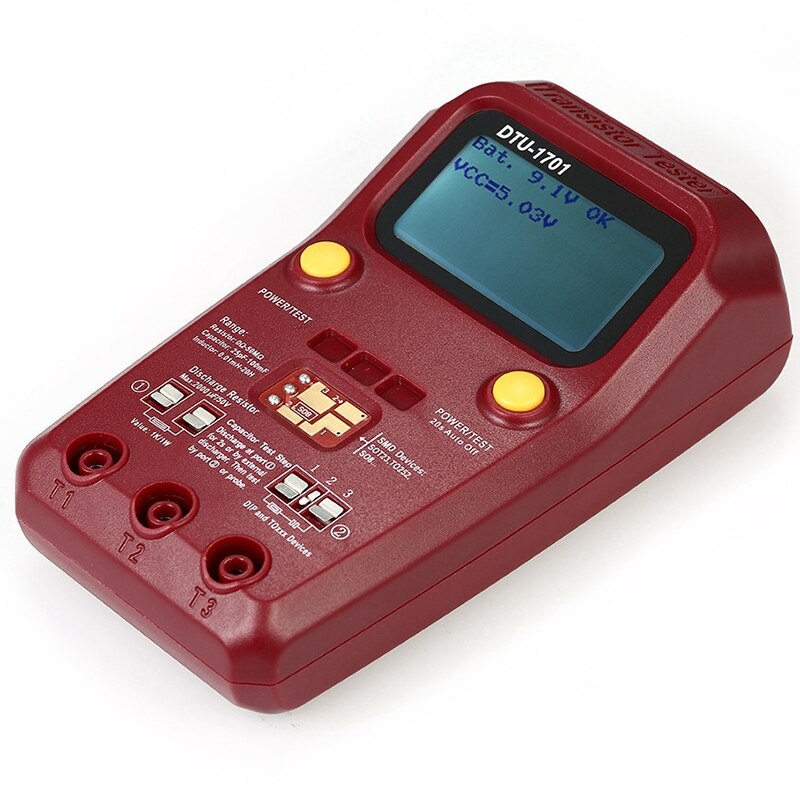Digital Multimeter Transistor Tester Megger Insulation Tester Resistance Inductance Capacitance ESR Meter DTU-1701