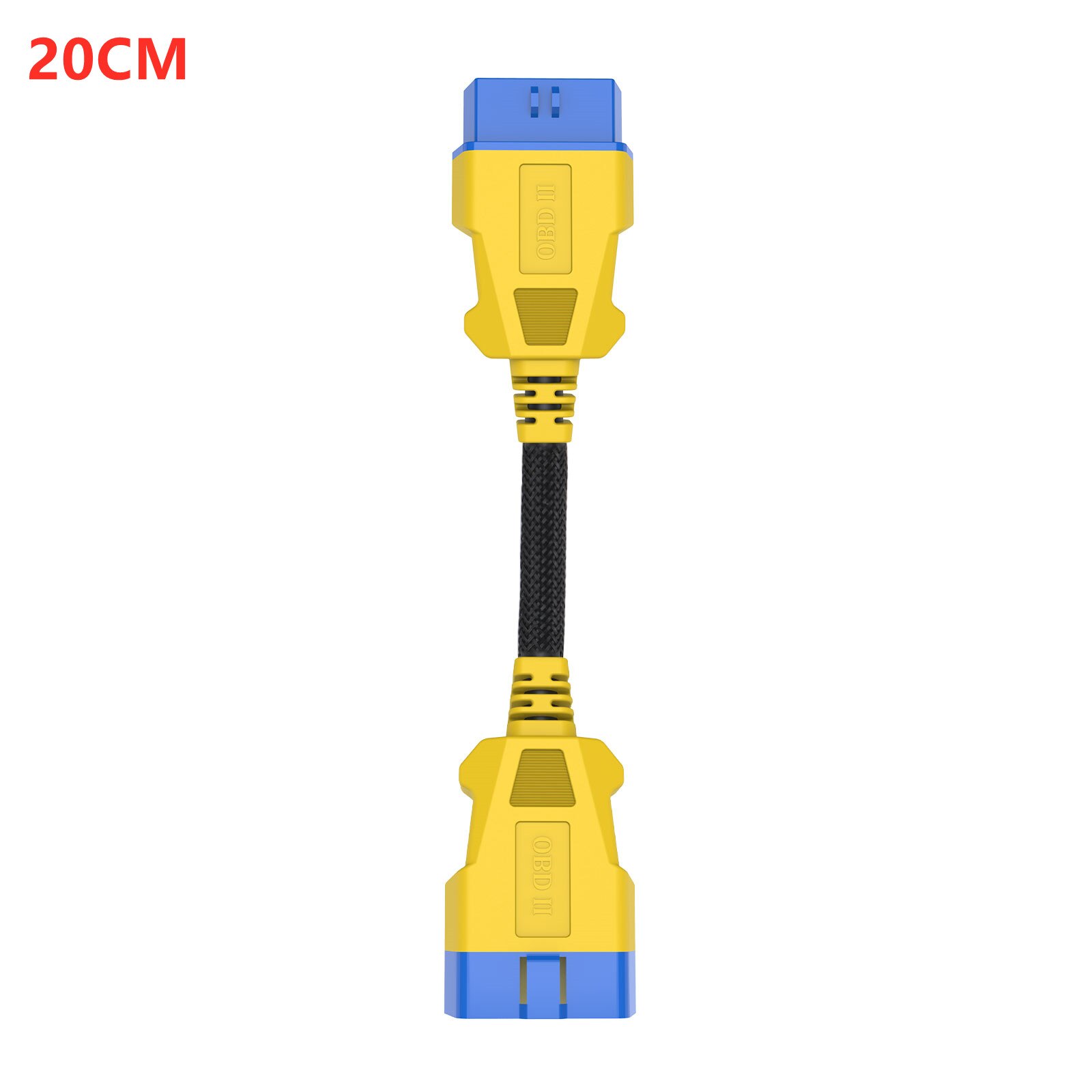 AUTOOL Car OBD II OBD2 16 Pin Male to Female Extension Cable Car Diagnostic Extender Cord Adapter for Pro3/Launch/ELM327: 20cm