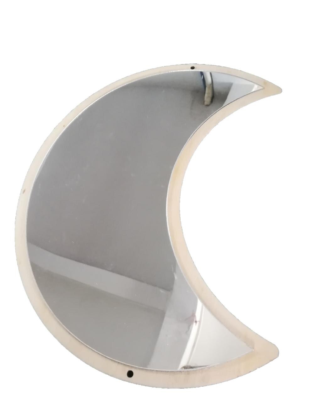 Nordisk skandinavien stil kawaii barnkammare dekorativ spegel väggmålning venetiansk badrum rund plexiglas vägg spegel dekorativ spegel: Måne