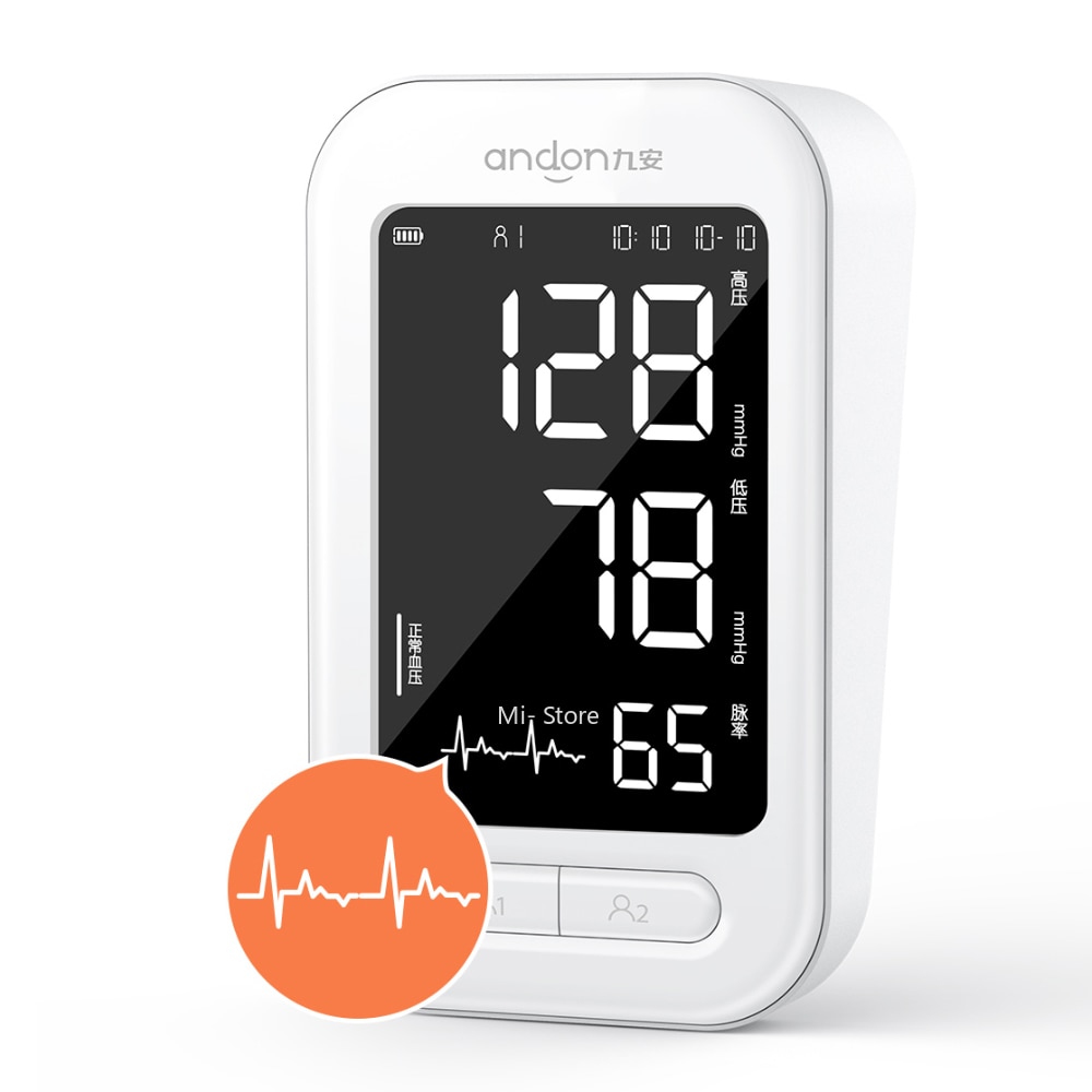 Xiaomi-Monitor de presión arterial Mijia Andon Smart Home, pulsómetro, esfigmomanómetros, pulsómetro, pantalla de 5,2 pulgadas