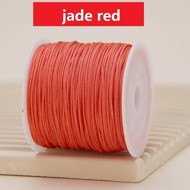 Corda in nylon per braccialetti, cordoncino per annodare cinese, filo per perline in nylon per braccialetti intrecciati, collane con perline e macramè