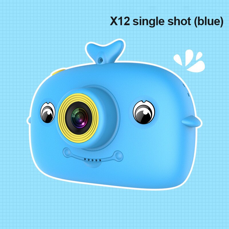 Kinderen Mini Camera Full Hd 1080P Draagbare Digitale Video Foto Camera 2 Inch Scherm 2000W Pixels kinderen Camera: Blue Single shot