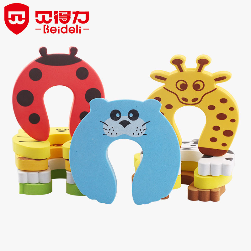 Cartoon Dier Veiligheid Deur Kaart Baby Deur Stoppen Voorkomt Baby Van Openen En Sluiten De Deur Voorkomen De Clip Hand baby Veiligheid