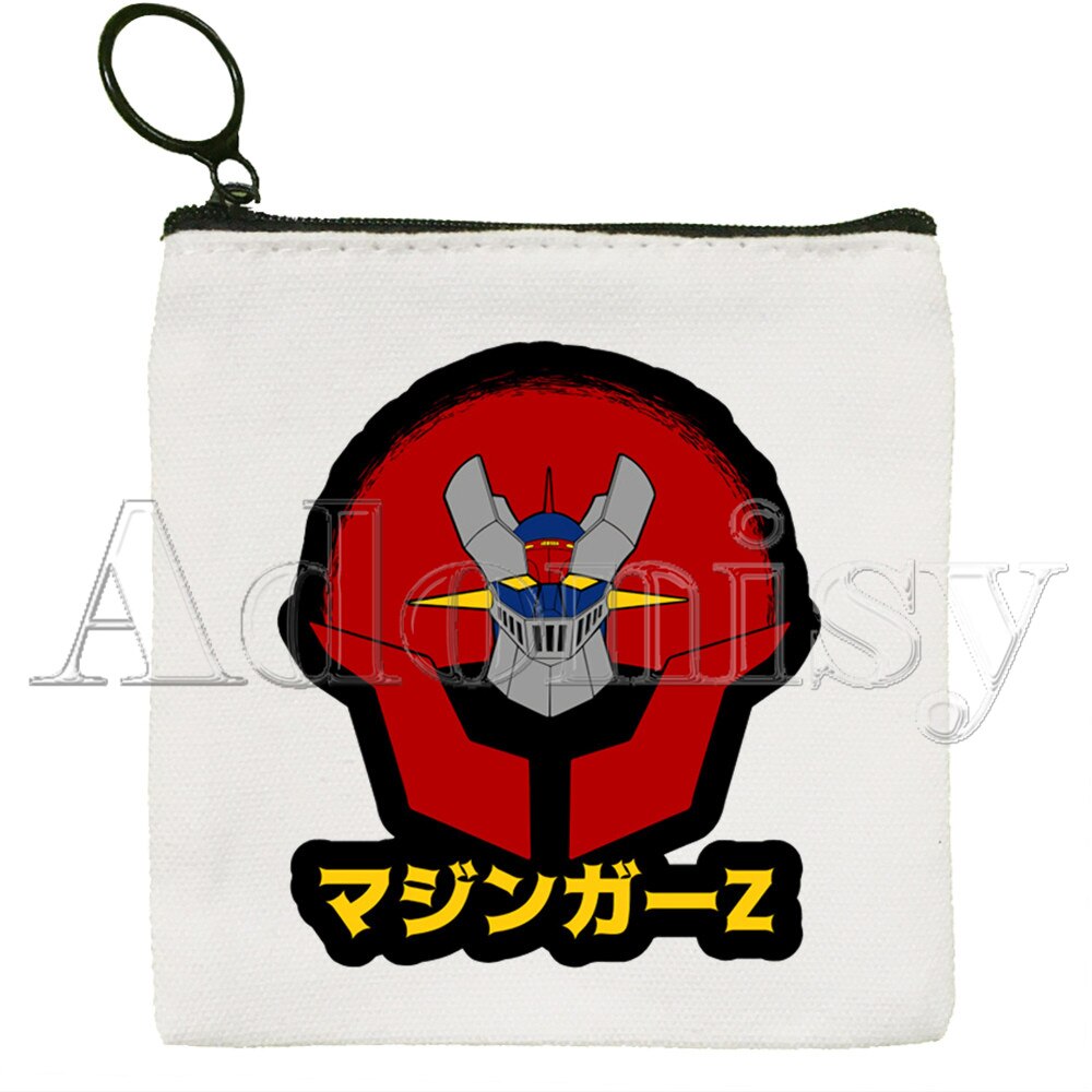 Mazinger Z Canvas Coin Purse Coin Purse Collection Canvas Bag Small Wallet Zipper Key Bag Hand: H