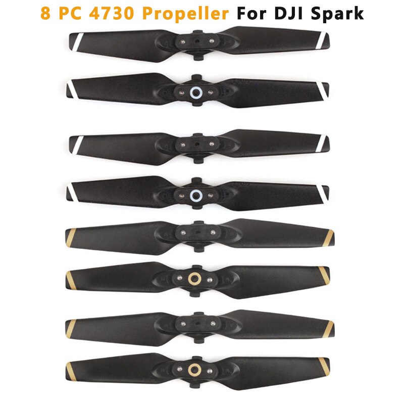 Dji Spark Propellers, 4 Pairs Quick Release Opvouwbare Low Noise Propellers Voor Dji Spark Drone Accessoires