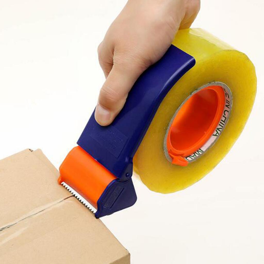 Förseglande förpackningsrulle tejpavskärare dispenser förseglingstejphållare förpackning paket 60mm bredd manuell förpackningsmaskin praktiskt verktyg