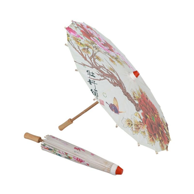 Women Umbrella Japanese Dance Umbrella Decorative Umbrella Chinese Style Umbrella Beautiful Oil Paper Umbrella Cosplay Umbrella