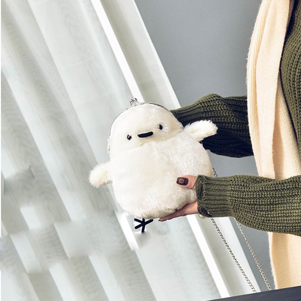 Neue Handtasche Geldbörse Frauen Ball Winter Handtasche Haar Ball Dekoration Handtasche Schulter Tasche bolsa feminina #25: White 