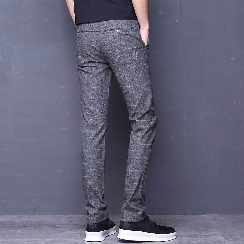 Mode Heren Jurk Broek Formele Broek Slanke Pak Plaid Broek Business Casual Plus Size Bruiloft Broek Past Mannen Broek