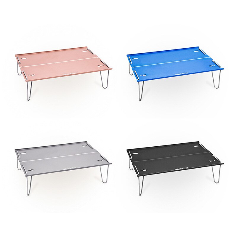 Udendørs mini-foldebord bærbart ultra-let aluminiumslegering sammenklappeligt picnic campingbord