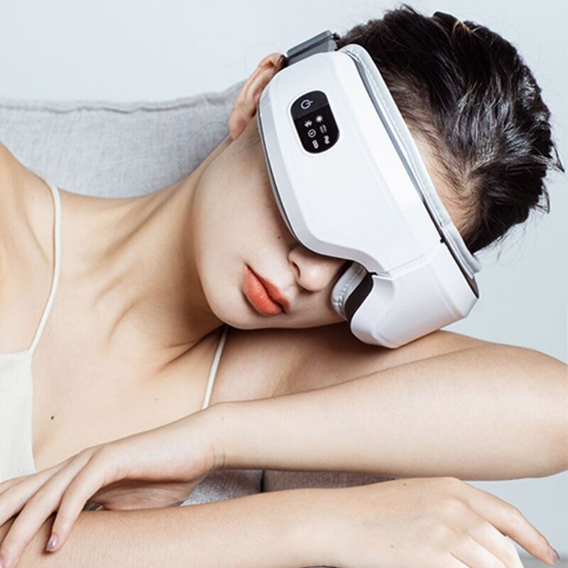 Elektrische Eye Massager Bluetooth Muziek Oogzorg Apparaat Rimpel Vermoeidheid Verlichten Trillingen Massage Warm Kompres Therapie Bril