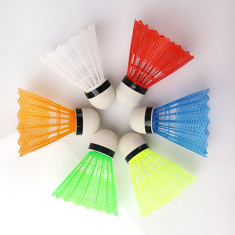 6Pcs/Set Colorful Badminton Balls Nylon Outdoor Sport Accessories Gym Fitness Balls