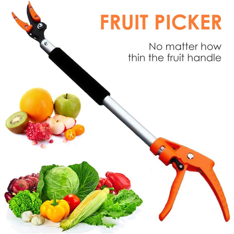 0.6-2M bardzo długi teleskopowy przycinanie i trzymanie objazd sekator Max cięcie 1/2 cala zbierak robić owoców drzewo nóż narzędzia ogrodowe