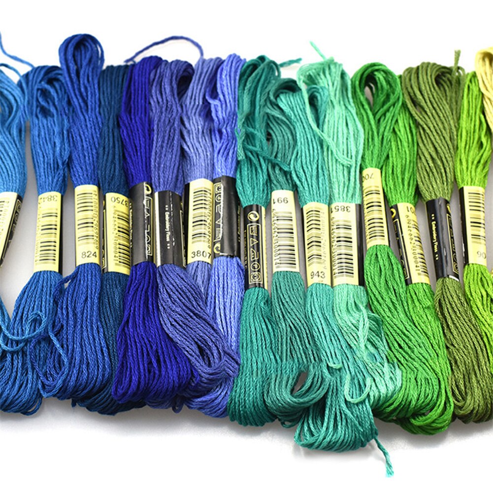 24/36/50/100Pcs Colorful Embroidery Thread 800cm Cross Stitch DIY Art rafts Floss Sewing Threads Handkitting Tools