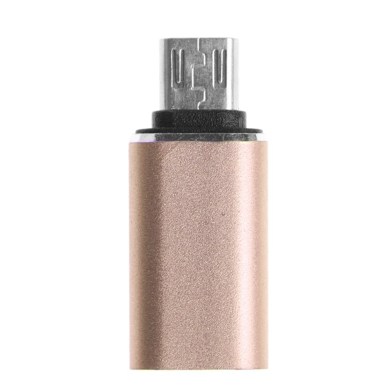 Adaptador de conversor usb 3.1 tipo c fêmea para micro usb 2.0 tipo b macho: Dourado