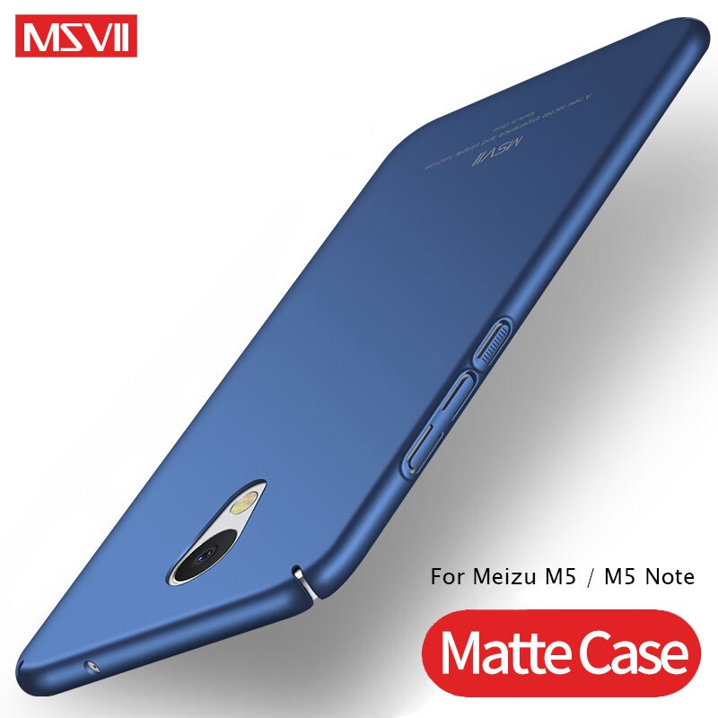 MSVII Gevallen Voor Meizu M5 Note Case Silm Matte Cover Voor Meizu M5s Case M5 5s Harde PC Achterkant voor Meizu M 5 Note 5 Telefoon Gevallen