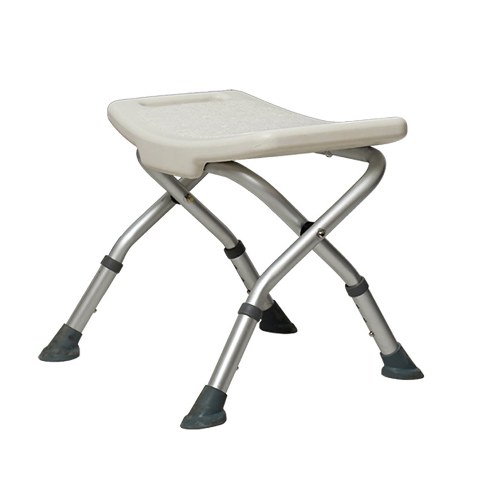 Sammenklappelig brusebad bade sæder badeværelse stol skammel med skridsikre fødder justerbare højde dræningshuller til ældre handicappede