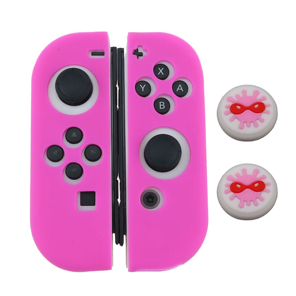 JCD for Nintend Switch Joycon Cover Solft Silicone Case with Thumbstick caps for Nintendo Switch Controller Grip Joy-con Cover: L