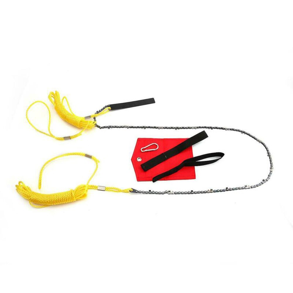High Reach Limb Rope-and-Chain Saw With 48" Chain Branch Tree Saw Trimmer Rope