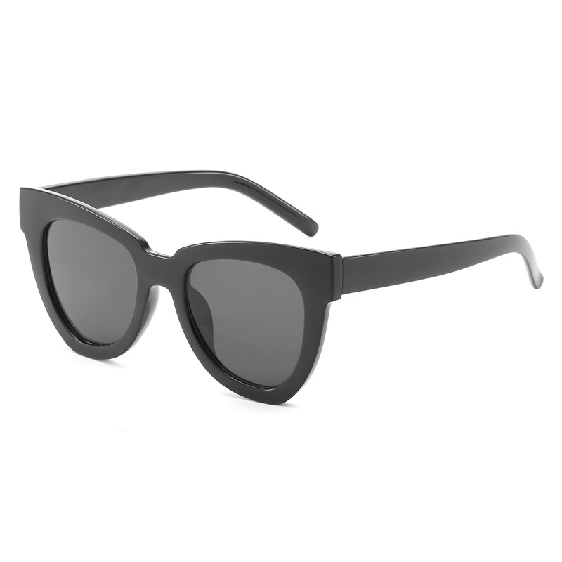Cat eye hiking solbriller kvinder vintage rosa guld spejl farve linse klassisk legeret køre solbriller dame briller: 11-kd97012-c1