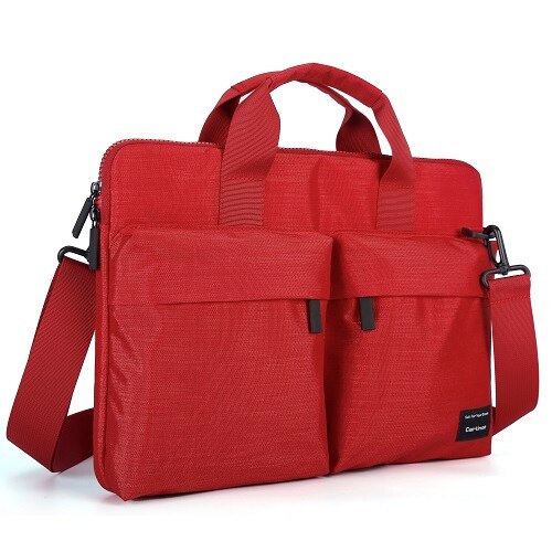 Cartinoe nyeste bærbare veske 11,13.3,14,15.4,15.6 tommer for macbook air 13 etui vanntett nylon notebook bag 13.3/15.6 tommer: Rød / 12 tommer