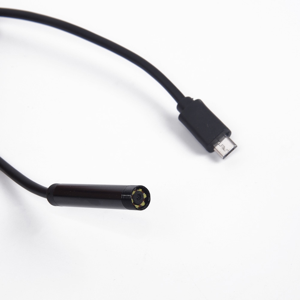1 PC Plumber Pipe Inspection Camera Endoscope Video Waterproof Sewer Drain Cleaner UK Mini USB Endoscope 6 adjustable white LED