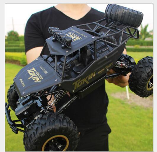 1:12 1:16 1:20 4WD RC Car Updated Version 2.4G Remote Control Model Buggy High speed Off-Road Trucks Toys for Boys Children: 37CM Alloy black