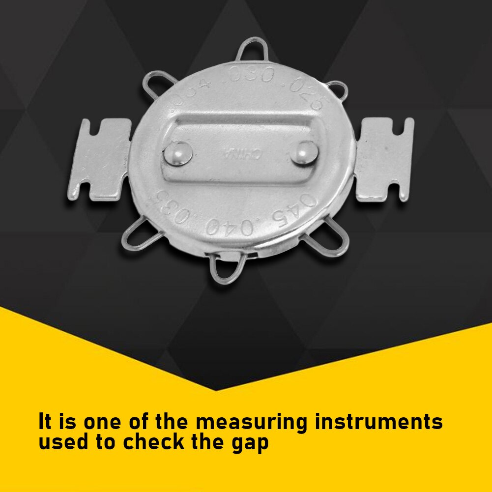 Spark Plug Gap Gauge Opener Measuring Adjustment Tool Gapper Feeler Clearance Spark Plug Gage Caliber for Motorcycle Gauge