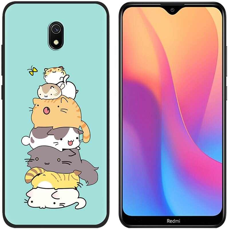 Anti-knock Copertura Posteriore Del Telefono Per Xiaomi Redmi 8A Colorato Copertura Del Telefono di TPU Dipinta di Disegno posteriore Alla Moda: Picture 7