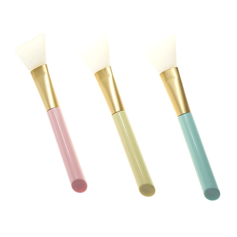 1 stk makeup børste maske ansikts hudpleie verktøy maske skjønnhetsverktøy myk silikon nylon ansikts gjørme maske applikator ansikts gjørme børste